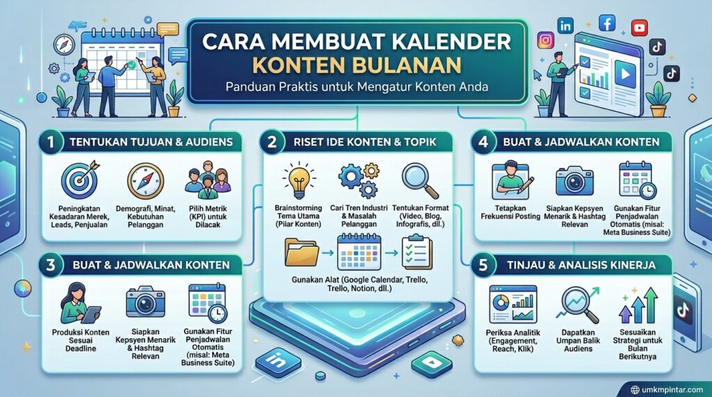 Cara Membuat Kalender Konten Bulanan