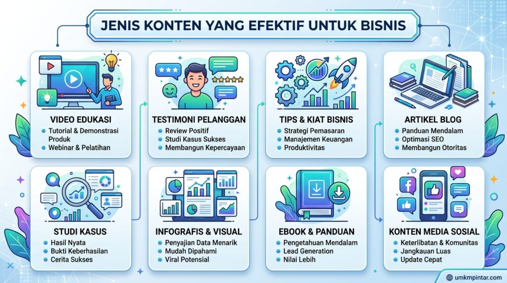 Jenis-Jenis Konten yang Efektif untuk Bisnis